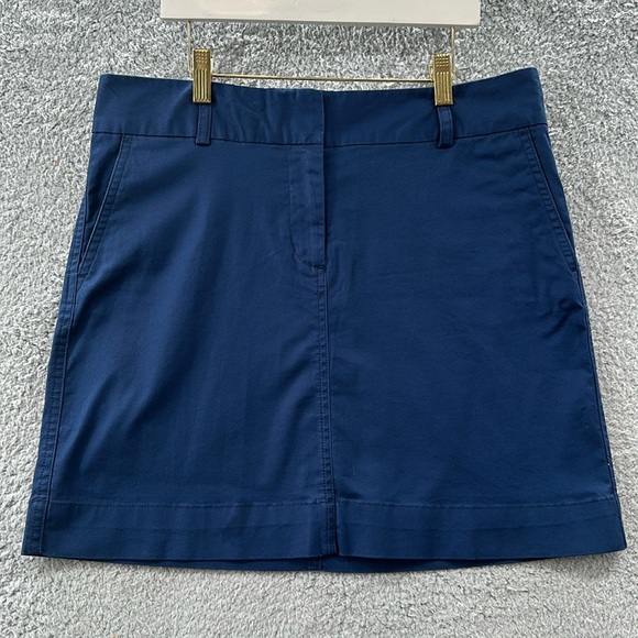 VINEYARD VINES by Shep & Ian  Navy Blue Cotton Twill Utility Skirt Size 8 - Picture 1 of 9